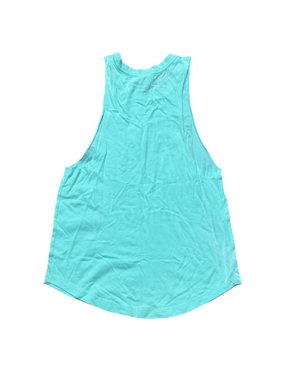 Victoria Secret Pink Chicago Muscle Tank Top XS Mint Green Racerback 100% Cotton - Picture 2 of 8
